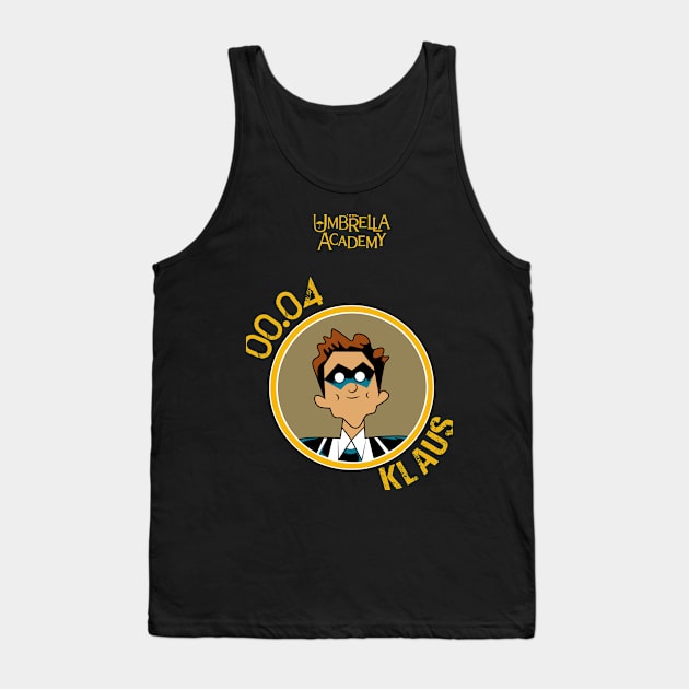 UMBRELLA ACADEMY: KLAUS CARTOON Tank Top by FunGangStore